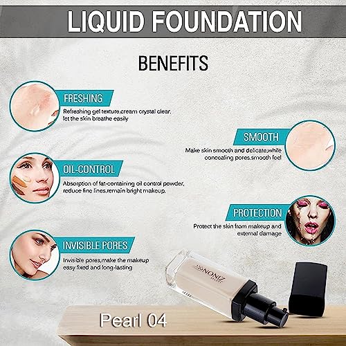 NONIZ Waterproof Liquid Foundation (Pearl-04)